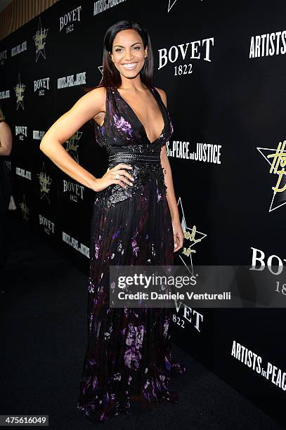 Ciera Foster attends the 7th Annual Hollywood Domino and Bovet 1822 Gala benefiting artists for peace and justice at Sunset Tower Hotel on February...