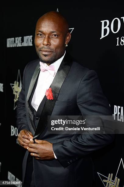 Jimmy Jean-Louis attends the 7th Annual Hollywood Domino and Bovet 1822 Gala benefiting artists for peace and justice at Sunset Tower Hotel on...