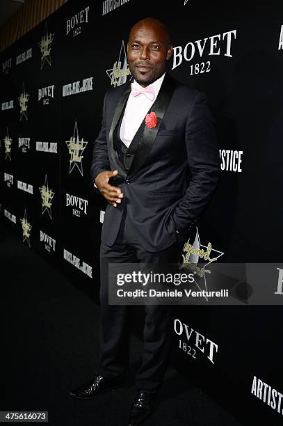 Jimmy Jean-Louis attends the 7th Annual Hollywood Domino and Bovet 1822 Gala benefiting artists for peace and justice at Sunset Tower Hotel on...