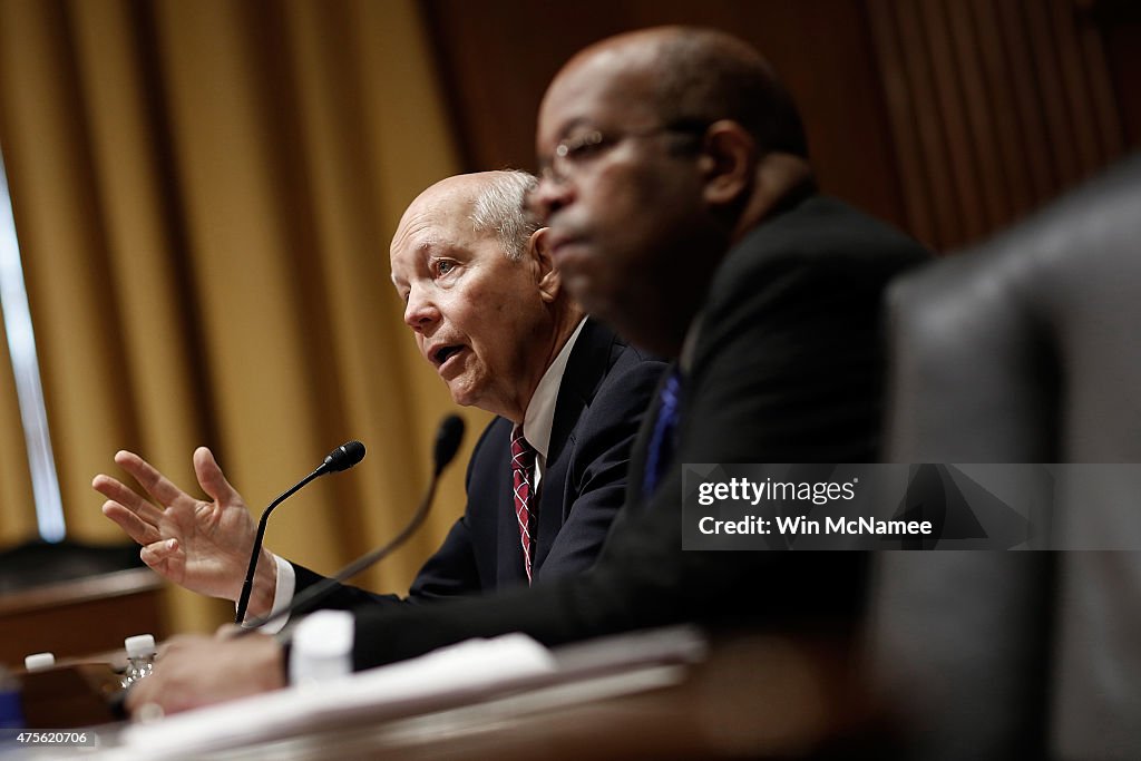 IRS Commissioner John Koskinen Testifies To Senate Hearing On IRS Data Theft