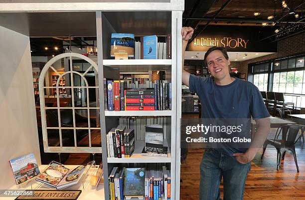 Opening day of Jeff Kinney's, author of the best-selling Diary of a Wimpy Kid, bookstore An Unlikely Story, in Plainville.