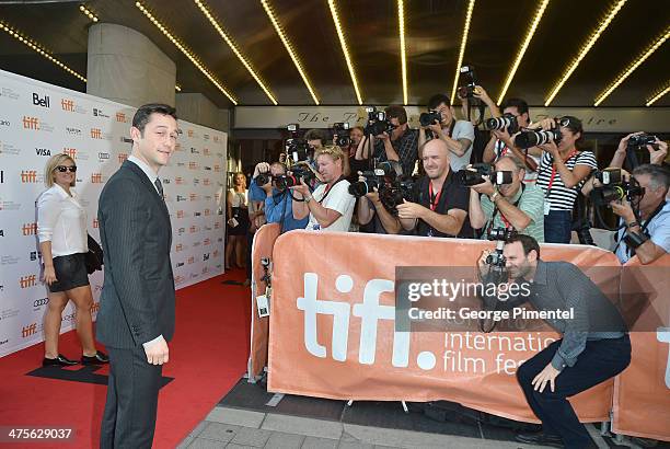 Writer/Director/Actor Joseph Gordon-Levitt arrives at the "Don Jon" Premiere during the 2013 Toronto International Film Festival at Princess of Wales...