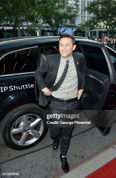 Writer/Director/Actor Joseph Gordon-Levitt arrives at the "Don Jon" Premiere during the 2013 Toronto International Film Festival at Princess of Wales...