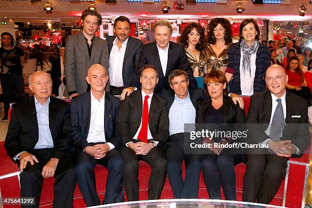 Benjamin Biolay, Frederic Lopez, Michel Drucker, Sylvie Hoarau, Aurelie Saada, Martine Laroche-Joubert, Olivier Mazerolle, Francois Lenglet, Fabien...