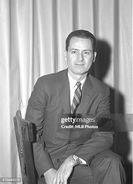 Jerry Coleman of the New York Yankees poses for a portrait in unspecified location on an unknown date. Jerry Coleman played for the Yankees from...