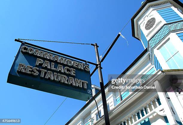 General view of the Commander's Palace restaurant in the Garden District on March 26, 2013 in New Orleans, Louisiana.