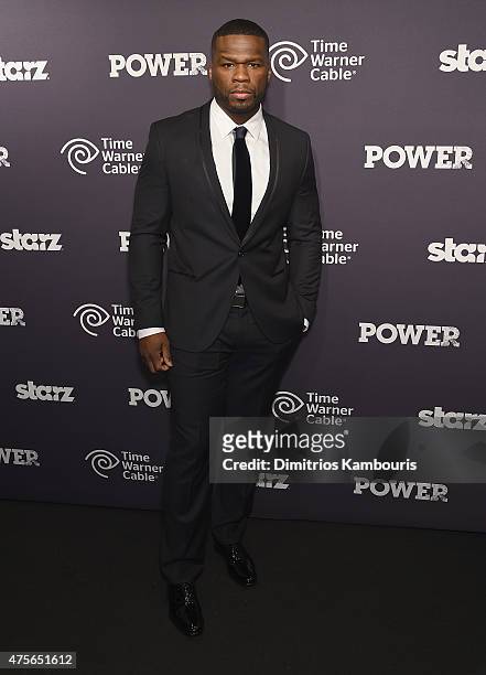 Curtis '50 Cent' Jackson attends "Power" Season Two Series Premiere at Best Buy Theater on June 2, 2015 in New York City.