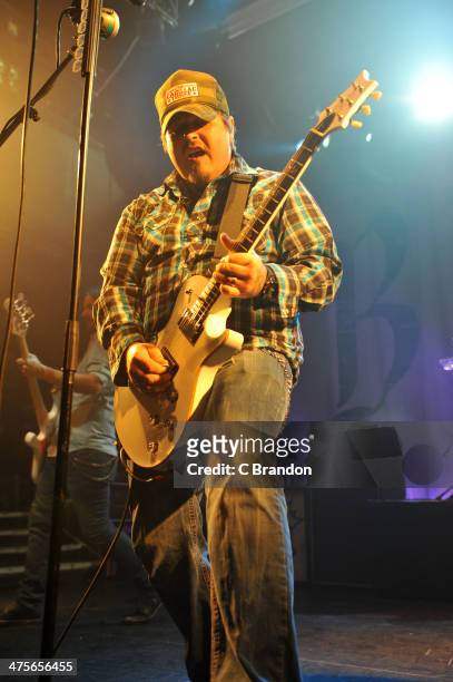 Chris Robertson of Black Stone Cherry performs on stage at KOKO on February 28, 2014 in London, United Kingdom.