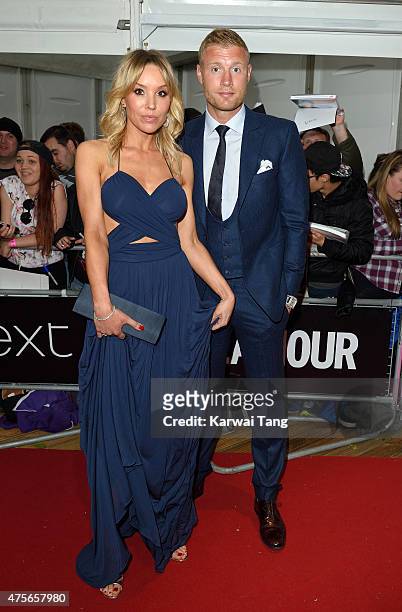 Rachael Wools Flintoff and Andrew Flintoff attend the Glamour Women of the Year Awards at Berkeley Square Gardens on June 2, 2015 in London, England.
