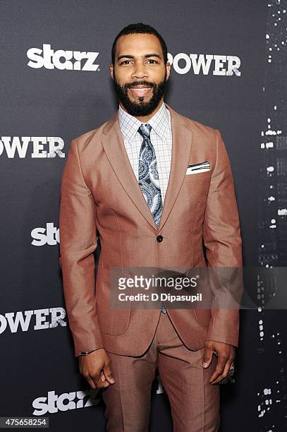 Omari Hardwick attends the "Power" Season Two Series Premiere at Best Buy Theater on June 2, 2015 in New York City.