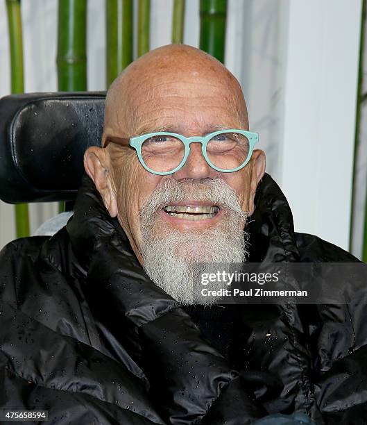Chuck Close attends the 2015 Museum of Modern Art Party In The Garden and special salute to David Rockefeller on his 100th Birthday at Museum of...
