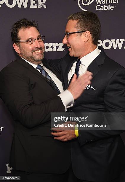 Carmi Zlotnik and David Knoller attend "Power" Season Two Series Premiere at Best Buy Theater on June 2, 2015 in New York City.