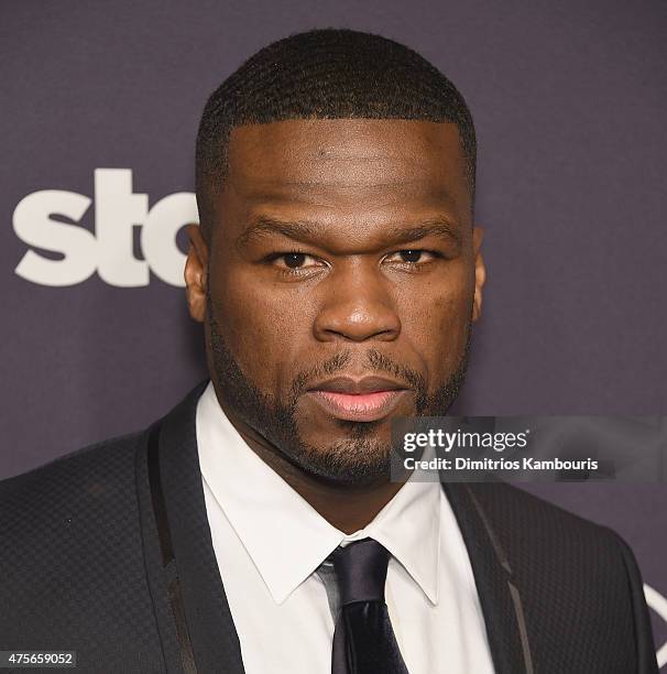 Cent attends "Power" Season Two Series Premiere at Best Buy Theater on June 2, 2015 in New York City.