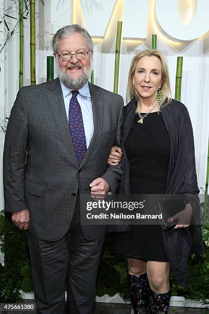 David Rockefeller, Jr. And Susan Rockefeller attend the Museum Of Modern Art's 2015 Party In The Garden at Museum of Modern Art on June 2, 2015 in...