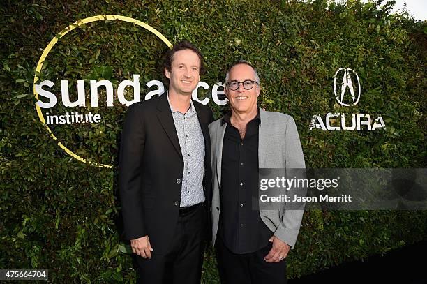 Sundance Film Festival Director of Programming Trevor Groth and festival director John Cooper attend the 2015 Sundance Institute Celebration Benefit...