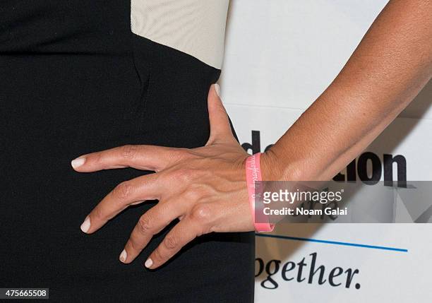 Hoda Kotb, bracelet detail, attends the UJA-Federation New York's Entertainment Division Signature Gala at 583 Park Avenue on June 2, 2015 in New...
