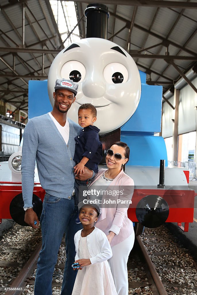 Day Out With Thomas: The Thrill Of The Ride Tour 2014 Kicks Off At The Gold Coast Railroad Museum With Miami HEAT Forward Chris Bosh