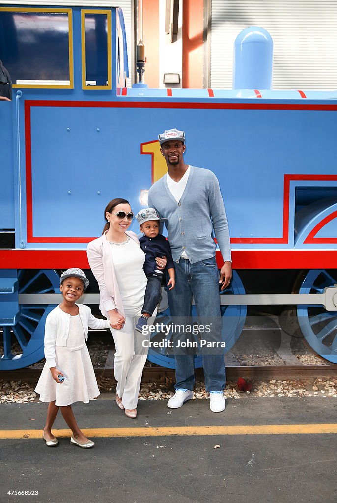 Day Out With Thomas: The Thrill Of The Ride Tour 2014 Kicks Off At The Gold Coast Railroad Museum With Miami HEAT Forward Chris Bosh