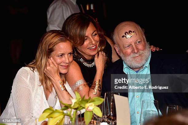 Actress Maria Bello , photojournalist Selma Fonseca and director Rick Rosenthal attend the 2015 Sundance Institute Celebration Benefit at 3LABS on...