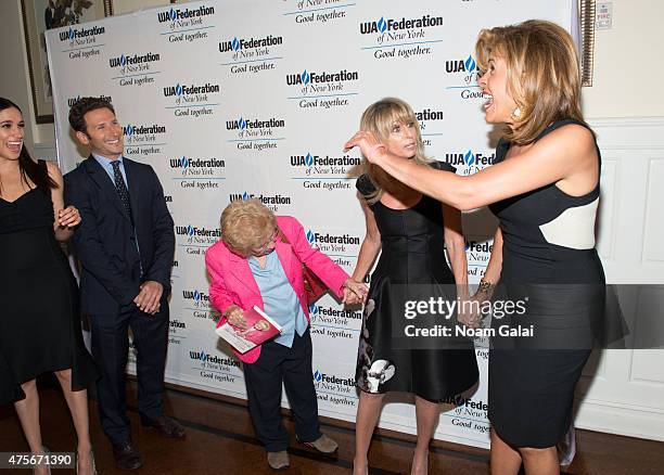 Meghan Markle, Dr. Ruth Westheimer, Bonnie Hammer and Hoda Kotb attend the UJA-Federation New York's Entertainment Division Signature Gala at 583...