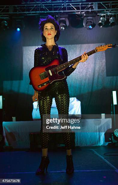 Musician Annie Clark aka St. Vincent performs at The Fillmore Charlotte on June 2, 2015 in Charlotte, North Carolina.