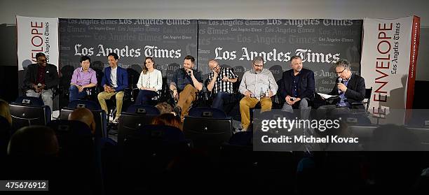 Actors Keith David, Ken Jeong, Danny Pudi, Gillian Jacobs, Joel McHale, Jim Rash, creator/executive producer Dan Harmon, executive producer Chris...