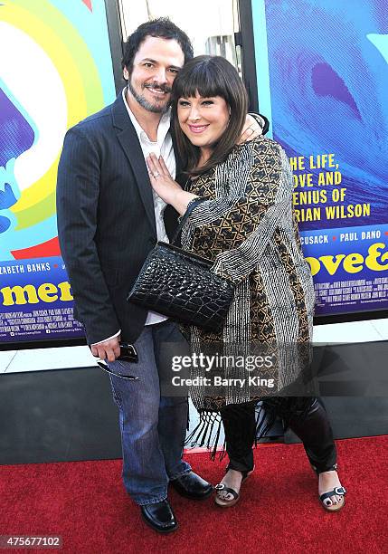 Singer Carnie Wilson and husband Rob Bonfiglio attend the premiere of Lionsgate and Roadside Attractions' "Love & Mercy" at the AMPAS Samuel Goldwyn...