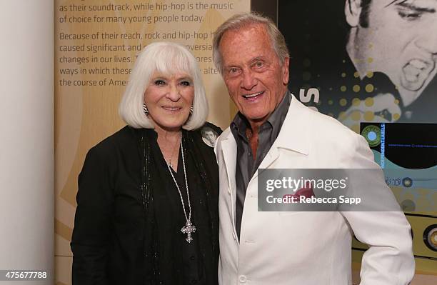 Shirley Boone and singer Pat Boone attend An Evening With Pat Boone at The GRAMMY Museum on June 2, 2015 in Los Angeles, California.