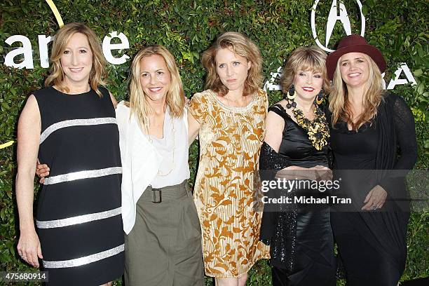 Keri Putnam, Maria Bello, Amy Redford, Pat Mitchell and Clare Munn arrive at the 2015 Sundance Institute Celebration Benefit held at 3LABS on June 2,...