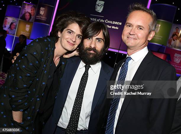 Actors Gaby Hoffmann, Jason Schwartzman, and honoree Roy Price attend United Friends Of The Children Brass Ring Awards Dinner honoring Roy Price and...