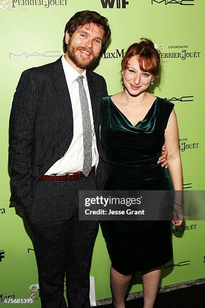 Brad Vassar and Sara Nachlis attend the Women In Film Pre-Oscar Cocktail Party presented by Perrier-Jouet, MAC Cosmetics & MaxMara at Fig & Olive...