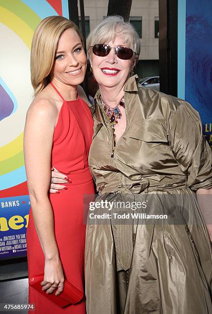 Elizabeth Banks and Melinda Ledbetter attend the Roadside Attractions' Premiere Of "Love & Mercy" at the Samuel Goldwyn Theater on June 2, 2015 in...