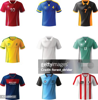 castigo Aparador Empresa Soccer Uniform High-Res Vector Graphic - Getty Images