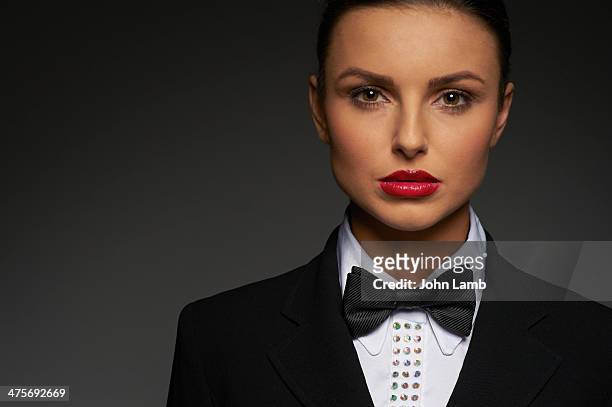dinner jacket style - casino worker stock pictures, royalty-free photos & images