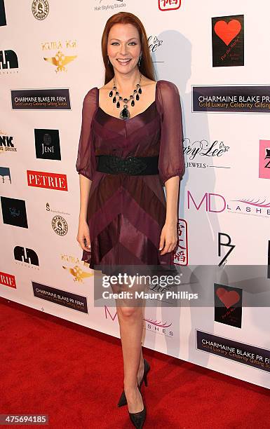 Anna Easteden arrives at Charmaine Blake Ultra Gold Oscar Gifting Suite on February 28, 2014 in Los Angeles, California.