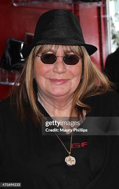 Penny Marshall arrives at Charmaine Blake Ultra Gold Oscar Gifting Suite on February 28, 2014 in Los Angeles, California.