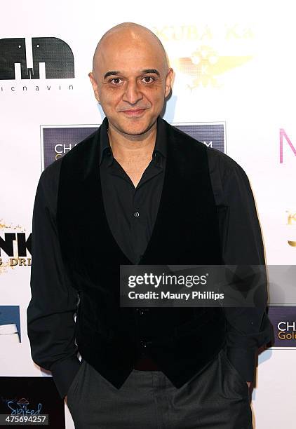 Omar Akram arrives at Charmaine Blake Ultra Gold Oscar Gifting Suite on February 28, 2014 in Los Angeles, California.