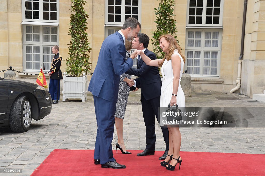 King Felipe Of Spain and Queen Letizia Of Spain On Official Visit In France : Day 2