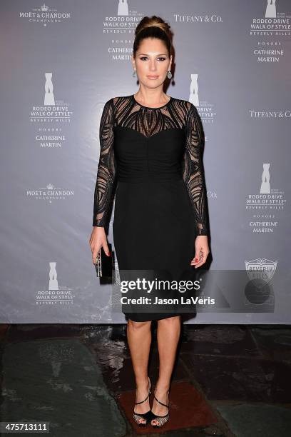 Daisy Fuentes attends the Rodeo Drive Walk of Style awards ceremony at Greystone Mansion on February 28, 2014 in Beverly Hills, California.