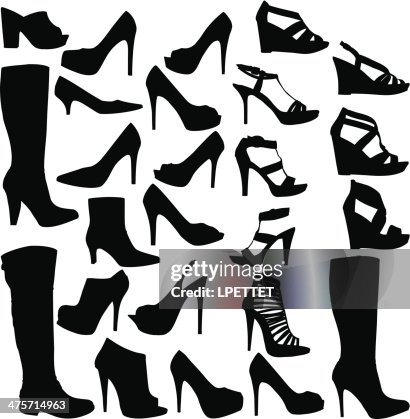 Shoe Collection High-Res Vector Graphic Getty Images