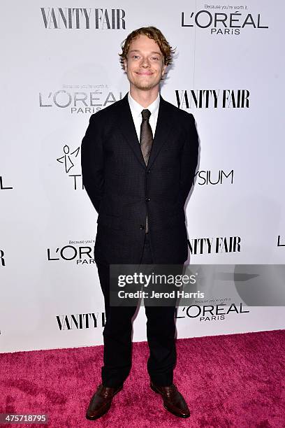 Alfie Allen attends the Vanity Fair Campaign Hollywood Kick Off at Sadie Kitchen and Lounge on February 28, 2014 in Los Angeles, California.