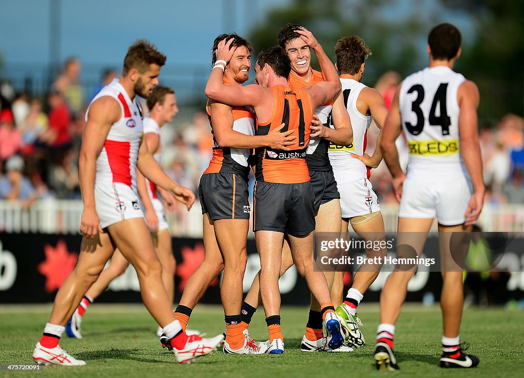 AFL NAB Cup Rd 3 - GWS v St Kilda