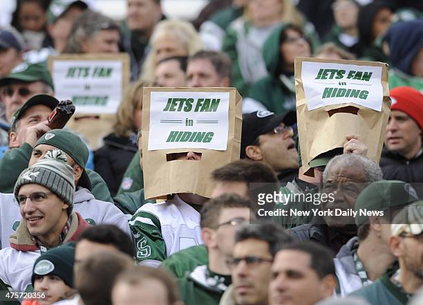 Jets Fans, 1st quarter of New York Jets vs. St. Louis Cardinals at MetLife Stadium. East Rutherford, NJ. Sunday, December 2, 2012.