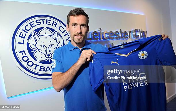 Leicester City announce their signing of Christian Fuchs at the King Power Stadium on June 03, 2015 in Leicester, England.