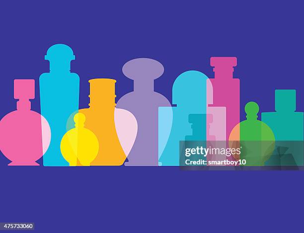 illustrations, cliparts, dessins animés et icônes de bouteilles de parfum - parfumerie