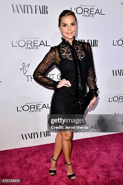 Arielle Kebbel attends the Vanity Fair Campaign Hollywood Kick Off at Sadie Kitchen and Lounge on February 28, 2014 in Los Angeles, California.