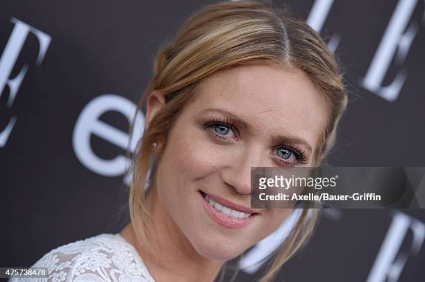 Actress Brittany Snow arrives at the 6th Annual ELLE Women In Music Celebration Presented by eBay at Boulevard3 on May 20, 2015 in Hollywood,...