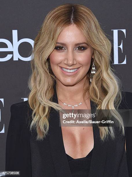 Actress Ashley Tisdale arrives at the 6th Annual ELLE Women In Music Celebration Presented by eBay at Boulevard3 on May 20, 2015 in Hollywood,...