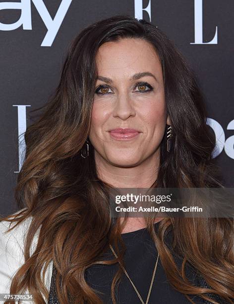 Singer Alanis Morissette arrives at the 6th Annual ELLE Women In Music Celebration Presented by eBay at Boulevard3 on May 20, 2015 in Hollywood,...