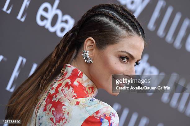 Personality Maria Menounos arrives at the 6th Annual ELLE Women In Music Celebration Presented by eBay at Boulevard3 on May 20, 2015 in Hollywood,...